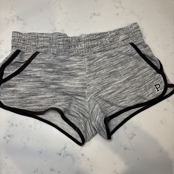 Victoria's Secret Pants - Victoria Secret PINK Mini Booty Sweat Shorts Gray Black Trim Size Small